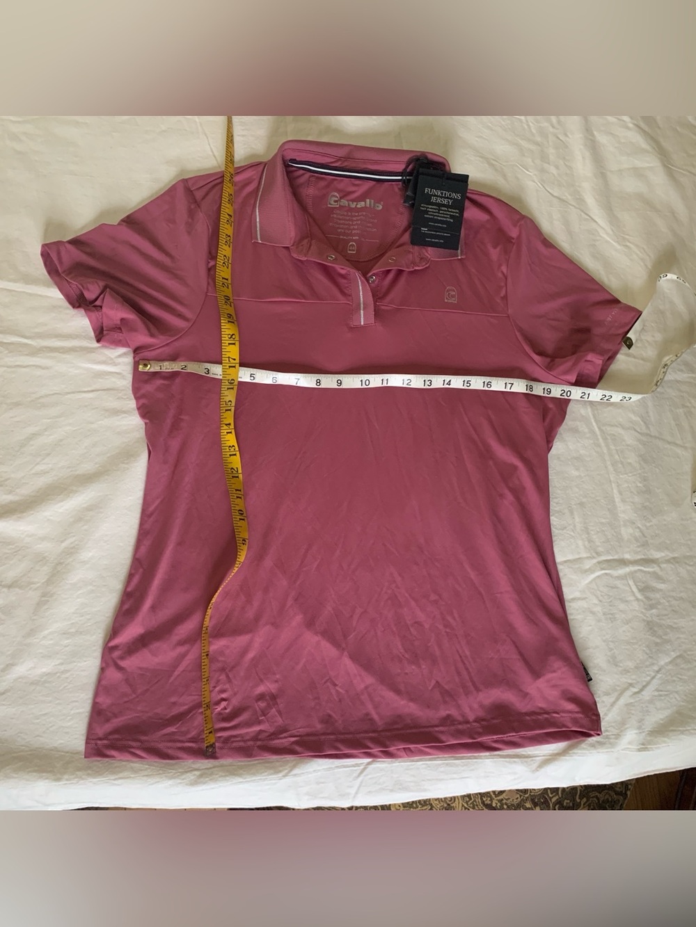 Cavallo Women's wPink Polo Jersey - Performance Short Sleeve